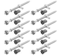 Gadpiparty 10 Sets Chain Tensioner Adjuster Screws: Metal Adjustment Screws for Chainsaw Axle - Lawn Mower Chain Adjuster - Chainsaw Tensioner Parts