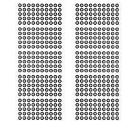 Gadpiparty 10 Sheets of Pet Reflective Dots for 3d Scanner Motion Capture with Seamless Tracking and Real-time Transmission, for Mapping and Film Production Accessories