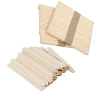 Gadpiparty 100 Pcs Beige Wood Craft Sticks Smooth Surface and Tasteless Material, and Students in Group Activities and Camp Crafts