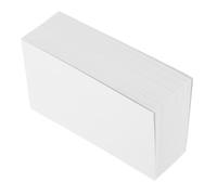 Gadpiparty 100 Pcs White Note Cards Thick Paper Scratch Pads for School Office Use Blank Flashcards for Revision Vocabulary Notes Non Bleed Portable Small Notepad for Study and Planning
