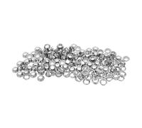 Gadpiparty 100 Sets Silver Shoe Eyelets Kit with Washers Inner Diameter Hollow Rivet Fasteners for Shoelace Stability DIY Crafting Shoe Repair Clothing Accessories Enhanced Durability and