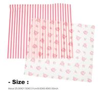 Gadpiparty 100 Sheets Creative Pattern Wax Paper for Baking and Food Wrapping Oilproof Dessert and Sandwich Wraps with Rose Flower Designs Greaseproof for Bread Cakes Cookies Freezer Storage