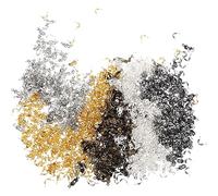 Gadpiparty 1000Pcs Jewelry Knot Covers and Connecting Buckles Metal Bracelet Clasps for DIY Necklace and Bracelet Making Includes Silver Bronze White Gold Gold Gun Black Colors Easy to Use