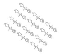 Gadpiparty 100pcs Antique Silver Heart Shape Charms for Jewelry Making Stylish DIY Pendants for Bracelets Necklaces Keychains and Craft Accessories