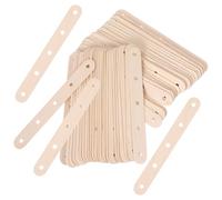 Gadpiparty 100pcs Cake Pop Sticks Ice Cream Stick Wood Single Wood Pieces Pre-drilled Holes Easy to Secure Chilled Treats Beige Colour Creative DIY Craft Projects
