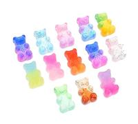 Gadpiparty 100Pcs Colorful Bear DIY Phone Case Charms Craft Accessories Resin Decorations for Phone Cases Cute Charms for Crafting Embellishing Durable Safe Design
