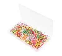 Gadpiparty 100pcs Colorful Metal Bone Shaped Paper Clips Portable Box Creative Dog Bone Paper Clamps for Office School Files Notebooks Organizing Accessories