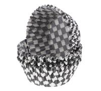 Gadpiparty 100Pcs Cupcake Cases,100pcs Baking Cups | Black and White Greaseproof Paper Cases for Mini Muffins, Fairy Cakes, and Cupcakes for Weddings and Parties