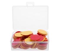 Gadpiparty 100PCS Double-sided Plastic Counters for Math Red and Yellow Learning Discs Lightweight Educational Counting Tools for Classroom Sorting and Interactive Activities