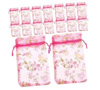 Gadpiparty 100pcs Fine Mesh Organza Drawstring Bags Small gift for for for for for for Pouches for Jewelry Bracelets Candy Cookie Packaging Decorative Party Favor Bags