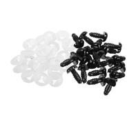 Gadpiparty 100pcs Heart Shape Safety Noses for Stuffed Animals Black Plush Doll Nose Kit for DIY Handmade Plush Durable Plastic Craft Accessory for Soft Making