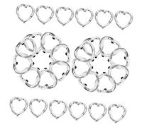 Gadpiparty 100Pcs Hollow Heart Charm Beads for DIY Jewelry Making Durable Alloy Heart Frame for Bracelets Necklaces Lightweight Craft Accessories for Creative Projects