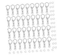 Gadpiparty 100pcs Metal Swivel Clasp Hooks Small Zinc Alloy C-Shaped Spring Buckles for Keychain Attachment DIY Craft Jewelry Making Compact and Smooth Operation