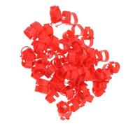 Gadpiparty 100Pcs Poultry Leg Rings Reusable Identification Bands for Chickens Ducks Geese Lightweight Foot Marking Clips for Bird Tracking