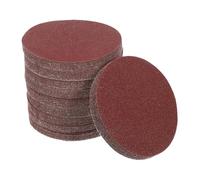 Gadpiparty 100pcs Sanding Discs with Grit Red Flocking Sandpaper Pads for Palm and Orbital Sanders Circular Sanding for Wood Metal Furniture Restoration Non-slip Adhesive Design