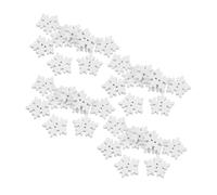 Gadpiparty 100pcs Wooden Snowflake Buttons for Christmas DIY Crafting Creative Snowflake Embellishments for Holiday Decoration Durable Festive Button Collection for Art Projects