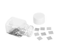Gadpiparty 100pcs Zinc Sheets Pack for DIY School Lab Cells and Stem Science Kits, 0.39"x0.39" Silver Zinc Plates with Reliable Conductivity and Efficient Electric Generation for Chemistry