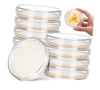 Gadpiparty 10pcs 7cm Pre-Poured Nutrient Agar Plates, Sterile Petri Dishes for Microbiology Culture, School Science Experiments & Lab Analysis