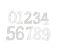 Gadpiparty 10pcs 8cm Wooden Number Decor for Wedding Reception Diy Paintable Table Numbers Sign Modern Wedding Decorations for House