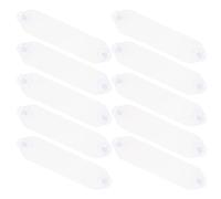 Gadpiparty 10pcs Acrylic Toll Pass Holder for Car Windshield Transparent Suction Cup Sticker Display Bracket for Parking Permits Driving Licenses and Vehicle Cards Fit and High Definition