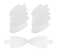 Gadpiparty 10pcs Anti Crease Shoe Tree Insert, Large Pearl Cotton | Toe Box Shape, Cuttable Fit, White Finish for Travel and Shoe Cabinet Use