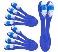 Gadpiparty 10pcs Anti-Slip Large Brush Head Toothbrush with Plastic Nylon Bristles for Inmates in Detention Centers and Prisons, Sturdy Manual Toothbrush Designed to Prevent Self-