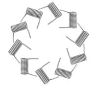 Gadpiparty 10pcs Automatic Door Hinge Spring 1.6mm Wire 21mm Length Metal Butterfly Torsion Springs for Cabinet Self Closing Door Hardware Accessories