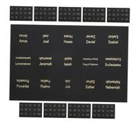 Gadpiparty 10pcs Bible Index Tabs with Writable Surface Gold Foil Scripture Dividers for Old and Testament Removable Stickers for Bible Journaling Study Accessories for Women and Men