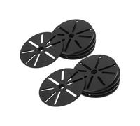 Gadpiparty 10pcs Black Camera Bottom Mount Base for Indoor Use, Plastic Security Camera Mounting Base with Quick Release and Secure Placement, Flat Design for Modern Interiors