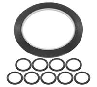 Gadpiparty 10pcs Black Tape for Marking and Labeling Versatile Dry Erase Board Striping Tape for Charts and Guidelines Insulating and Lightweight for School and Office Use