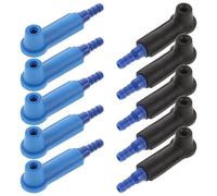 Gadpiparty 10pcs Brake Fluid Bleeder Hose Connector Kit Plastic Adapters for Brake Fluid Suction Pipes Leak-Proof Design Enhancing Efficiency in Maintenance Tasks