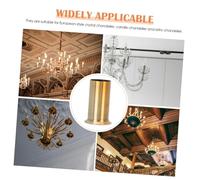 Gadpiparty 10pcs Candle Chandelier Flanging Sleeves Iron Base Covers Wear-Resistant Replacement Parts for Crystal Lighting Fixtures Easy Installation with Elegant Bronze Finish