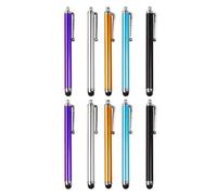Gadpiparty 10pcs Capacitive Stylus Pens Universal Touchscreen Tablet Smartphone Writing Pen Set, Metal Body, Multi-color for Mobile Devices and Portable Use