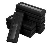 Gadpiparty 10pcs Clear Pen Box with Lid Versatile Small Pencil Case for Display Storage Elegant Packaging for Birthdays Parties and Special Occasions