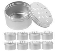 Gadpiparty 10Pcs Dog Scent Training Boxes Hollow Tins with Ventilated Lids for Canine Nose Work and Odor Detection Exercise Aluminum Containers for Hunting and Search Skill Development