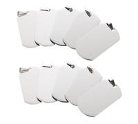 Gadpiparty 10pcs Dog Tag Keychain Pendants for Men Chic DIY Keyholder Decor Durable Steel Color Accessories for Bags Necklaces and Backpacks