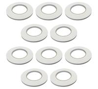 Gadpiparty 10pcs Double-sided Hot Melt Adhesive Tape White, Excellent Adhesion to Smooth Clean Dry Surfaces, Peel off Feature, for Arts, Crafts, Scrapbooking, Office and School Use