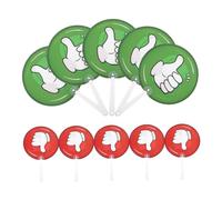 Gadpiparty 10pcs Double Sided Plastic Voting Paddles for Classroom Engagement Student Response Signs Teacher Feedback Tools Interactive Learning Aid and Easy to Clean