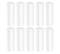 Gadpiparty 10pcs Foam Flower Arrangements Polystyrene Cylinders Floral Arrangements Polystyrene Foam Cylinders Shapes for Crafts DIY Craft Rods Tube for Modeling White
