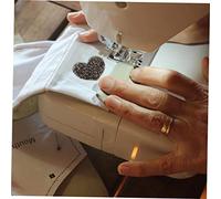 Gadpiparty 10pcs Heart-Shaped Rhinestone Patch DIY Cloth Accessories for Clothing Jackets Hats Glitter Applique for Repairing Torn Spots and Decoration