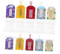 Gadpiparty 10pcs Japanese Omamori Charm Linen Mixed Style Blessing Bag