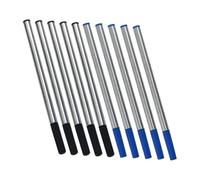 Gadpiparty 10pcs Metal Gel Pen Refills Deeply Pigmented Ink Replacement for Artistic Writing School and Office Use