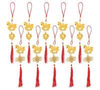 Gadpiparty 10pcs New Year'S Horse Ornament: Hanging Ornaments For Asian 2025 Year Of The Horse Party Decor - For Home Spring Festival Chinese Wedding Restaurant