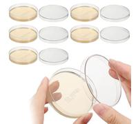 Gadpiparty 10pcs Prepoured Nutrient Agar Plates, Sterile Agar Petri Dishes for Lab Analysis, School Science Projects, Microbiology Experiments, 2. 75 Inch