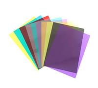 Gadpiparty 10pcs Pvc Light Gel Sheets Photo Props with High Light Transmission and Colour Correction, Plastic Film Sheets for Photo and Dj Lighting