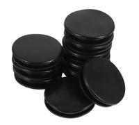 Gadpiparty 10pcs Pvc Money Saving Box Plug Replacement Round Piggy Bank Stopper for Coin Bank Bottom Seal 35mm Black Money Jar Stoppers Suitable for Savings Boxes