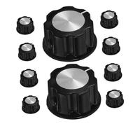 Gadpiparty 10pcs Screw Knob Potentiometer Knobs for Electric Guitar Volume Control Handle Sturdy Potentiometer for Bass Guitar and Audio Adjustment