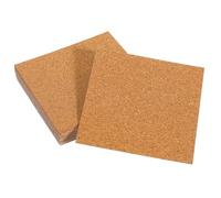 Gadpiparty 10pcs Self-adhesive Cork Pads Square 100mm x 2mm Thick Cork Gaskets for Diy Crafts and Home Drink Coasters Non-slip Spacer for Kitchen and Office Use