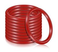 Gadpiparty 10pcs Silicone O Ring Replacement for Espresso Machine Accessories, High Precision Design and Easy Installation Coffee Machine Seal Ring in Red