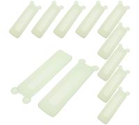 Gadpiparty 10PCS Silicone Remote Controller Protective Cover, Waterproof Dustproof TV and Air Conditioner Remote Sleeve with Glow-in-the-Dark Bear Ears, Medium Size for Household Use